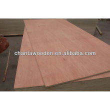 9mm bintangor cara / back madera contrachapada comercial con núcleo de álamo, BB / CC grado